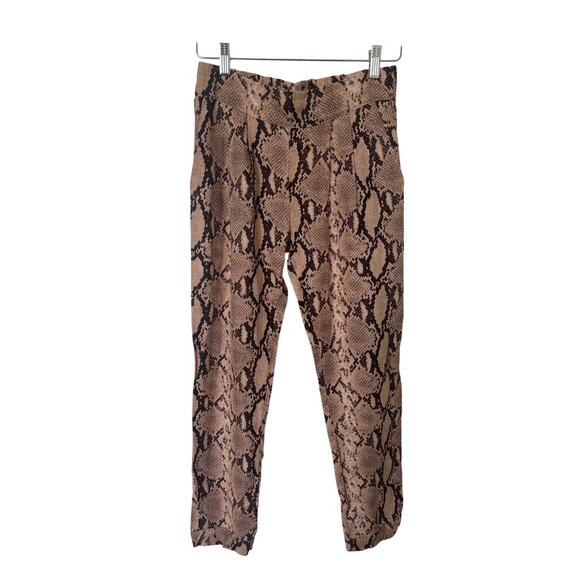 Enza Costa Python Print Tapered Trousers - Picture 3 of 10